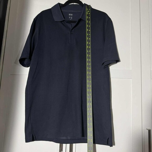 Uniqlo Men's Polo Shirt Dark Blue LARGE - Picture 5 of 6